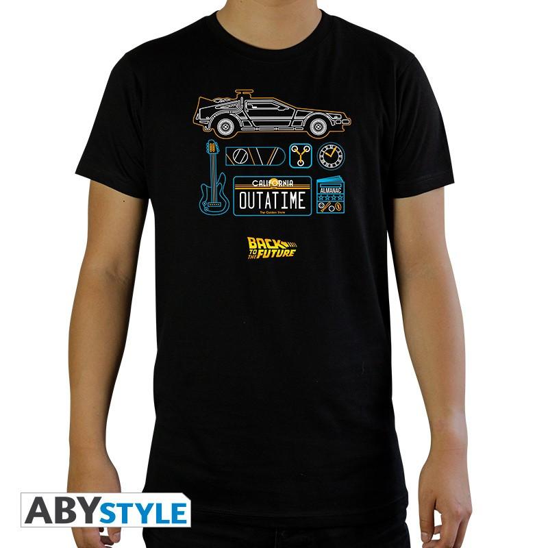 Abystyle  T-shirt - Retour vers le Futur - Delorean 