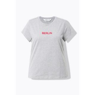 Studio Untold  T-shirt#, Slim Classic, broderie, manches mi-hauteur 