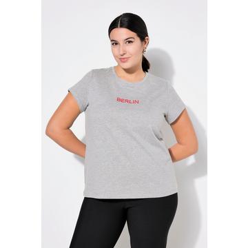 T-shirt#, Slim Classic, broderie, manches mi-hauteur