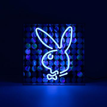 Acryl-Box Neon - Playboy Disco Bunny pink