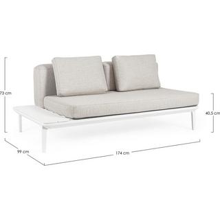 mutoni Gartensofa Matrix weiss  