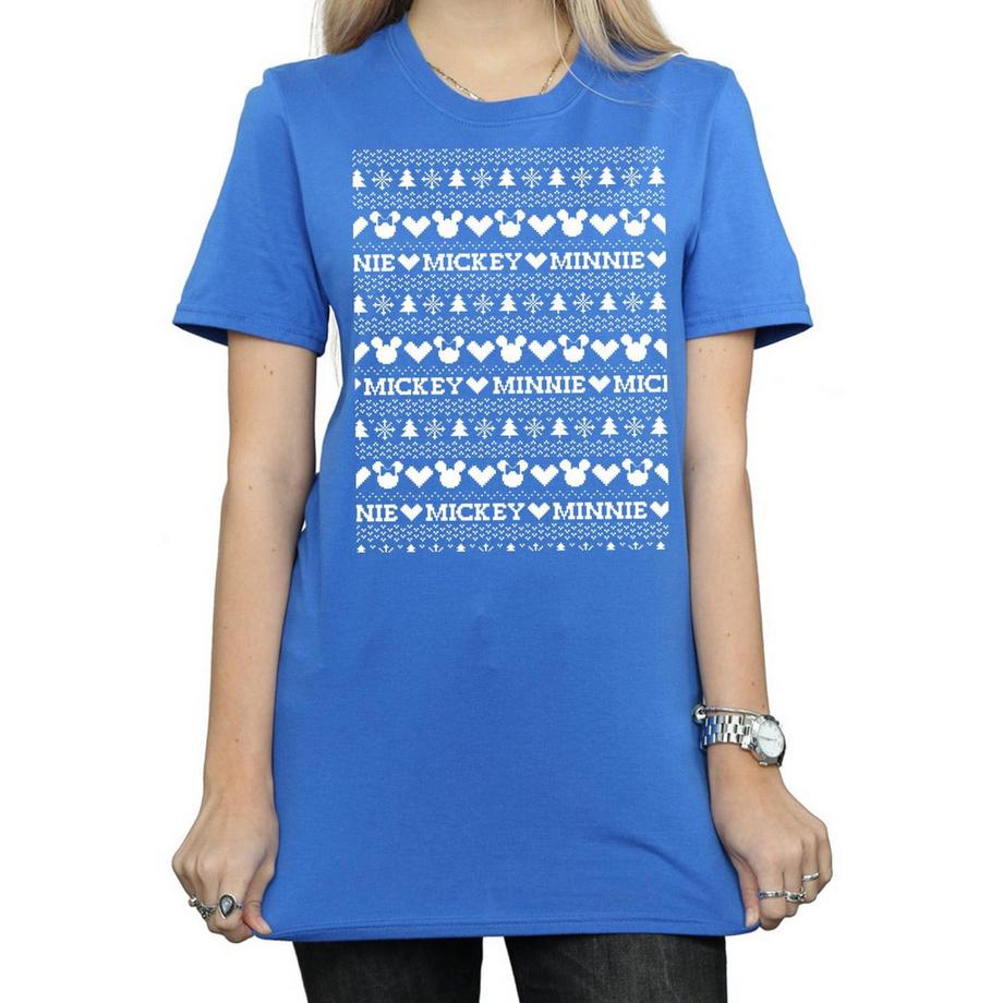 Disney Mickey Minnie T-Shirt Noël  