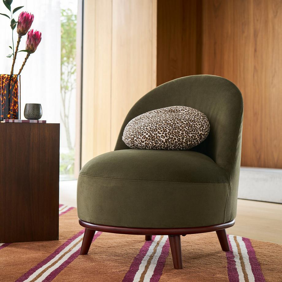 La Redoute Intérieurs Fauteuil lounge velours  