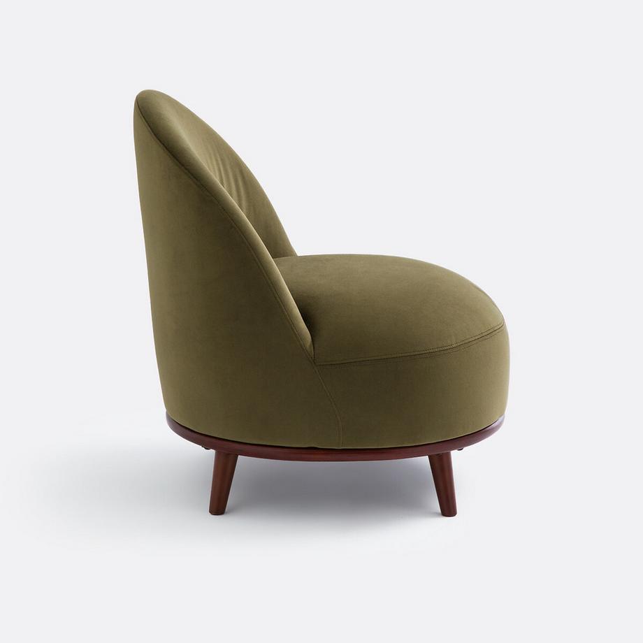 La Redoute Intérieurs Fauteuil lounge velours  