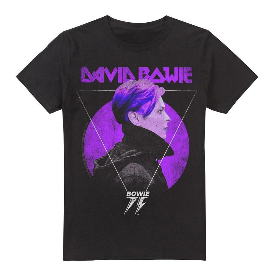 David Bowie T-Shirt Imprimé Manches Courtes  