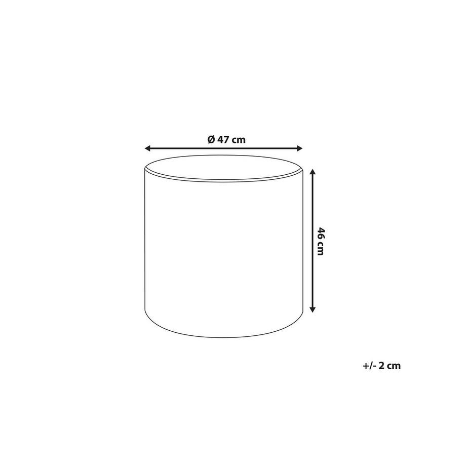 Beliani Pouf aus Samtstoff Glamourös LOVETT  