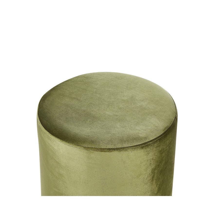 Beliani Pouf aus Samtstoff Glamourös LOVETT  