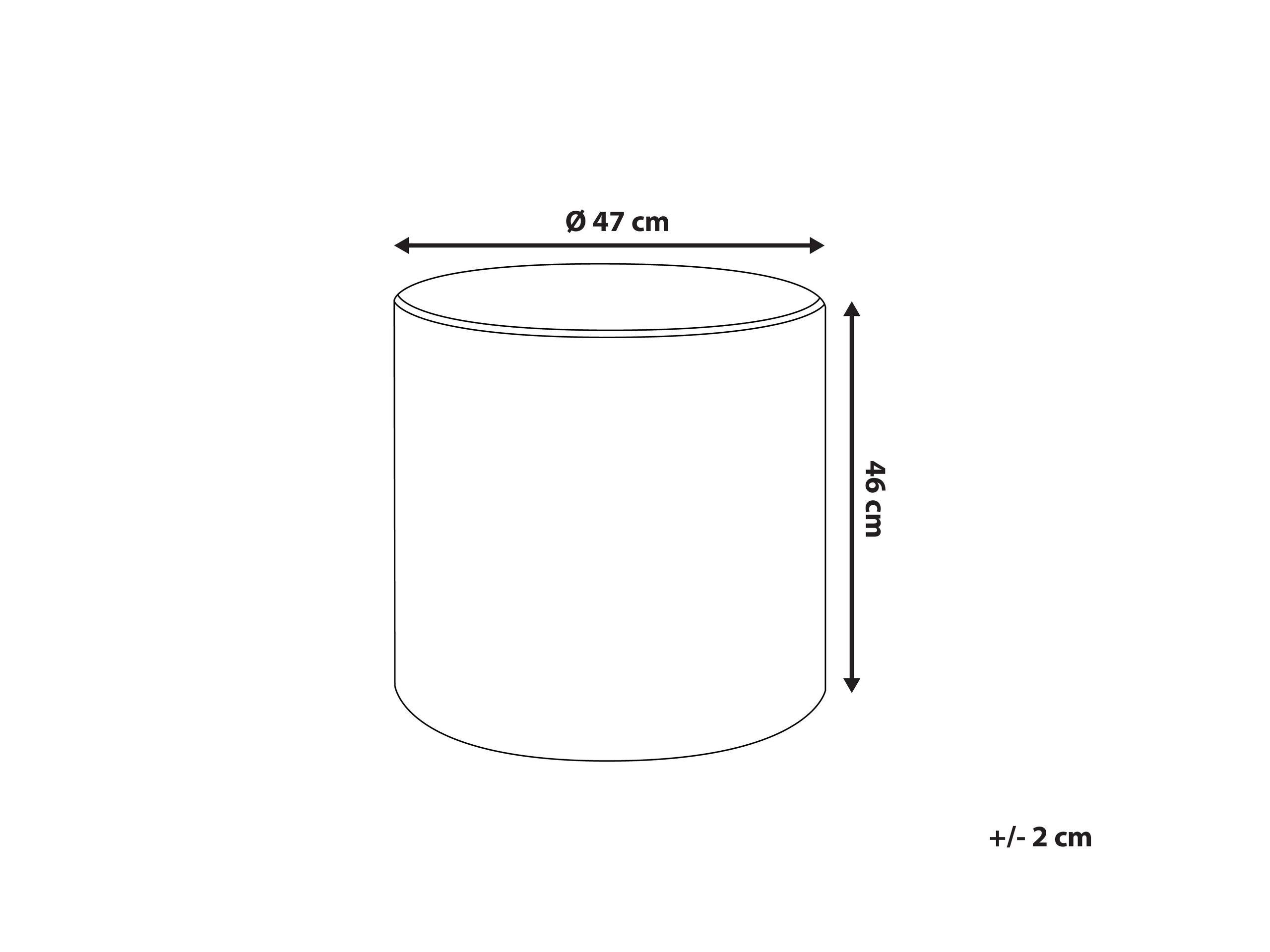 Beliani Pouf aus Samtstoff Glamourös LOVETT  