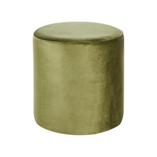 Beliani Pouf aus Samtstoff Glamourös LOVETT  