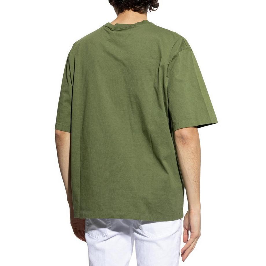 DSQUARED2  Maglietta Logo Cotone Tasca Sul Petto 