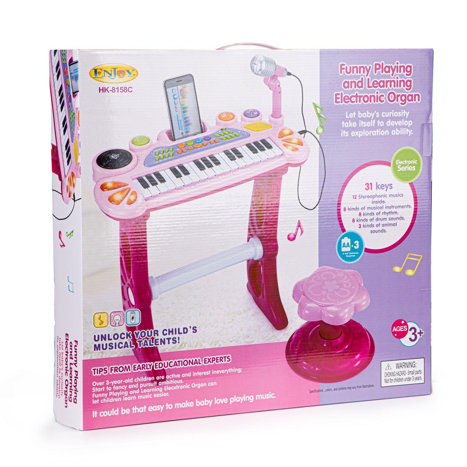 Pricenet  Piano à clavier orgue avec microphone mp3 