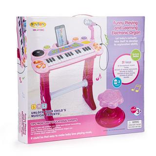 Pricenet  Piano à clavier orgue avec microphone mp3 