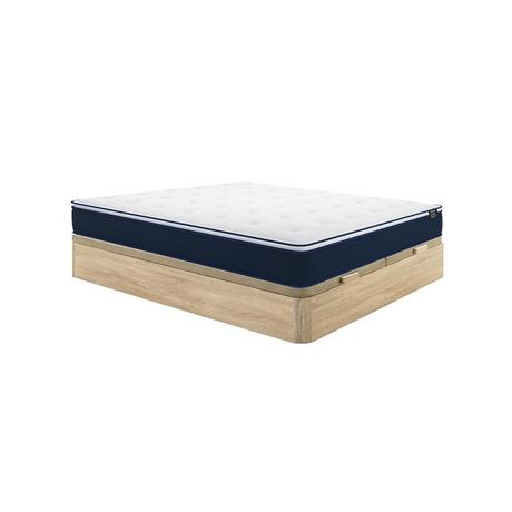 Ysmée Ensemble 180 x 200 cm sommier coffre naturel clair + matelas ressorts ensachés et surmatelas intégré ép.24cm - ALTIER de YSMÉE  