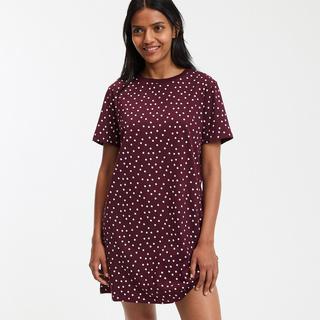 La Redoute Collections Chemise de nuit en jersey de coton à pois  