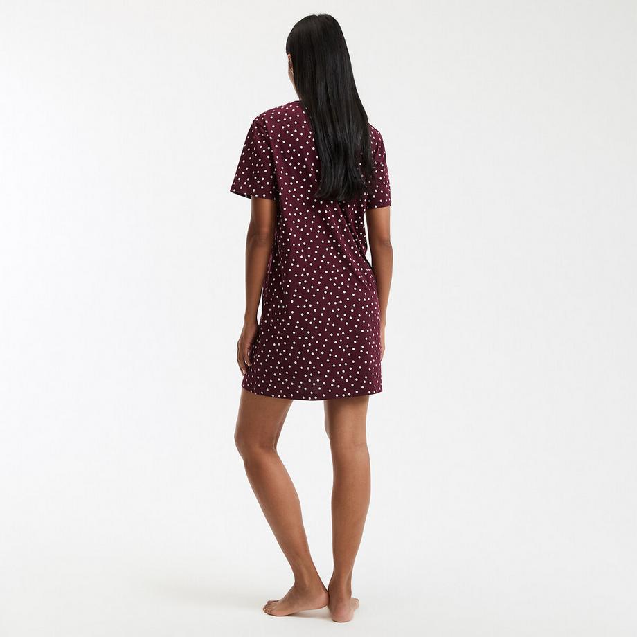 La Redoute Collections Baumwolljersey Nachthemd Tupfenmuster  