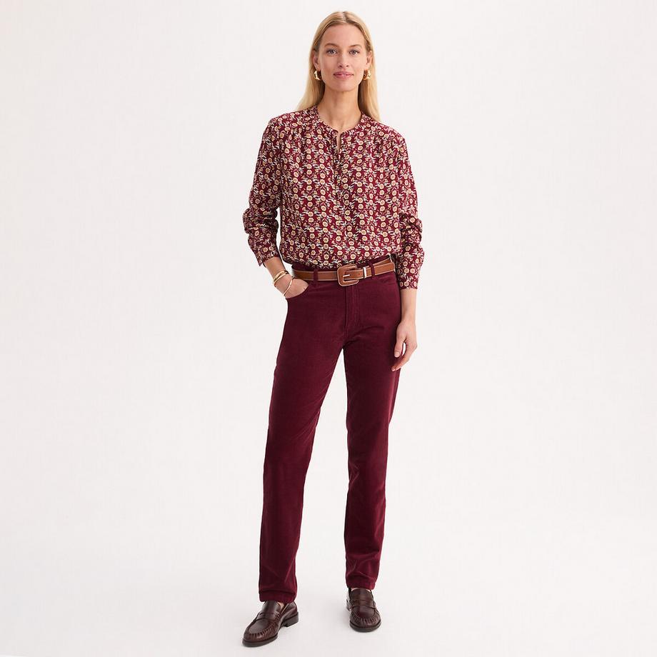 La Redoute Collections Blouse col tunisien imprimé floral manches longues en viscose  