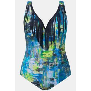 Ulla Popken Maillot de bain franges décolleté cœur bonnets souples  