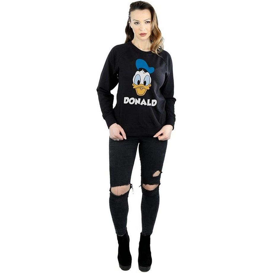 Disney Donald Duck Sweatshirt Col Rond  