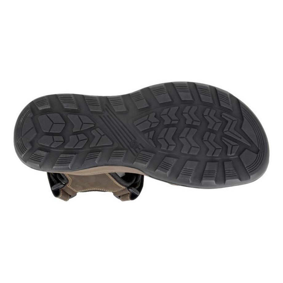Roamers Sandales de Sport en Cuir avec Fermeture à Velcro  