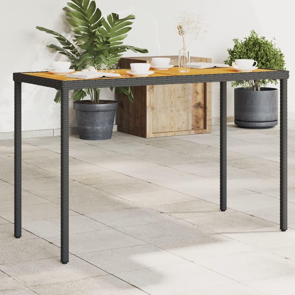 VidaXL Table de jardin rotin synthétique  