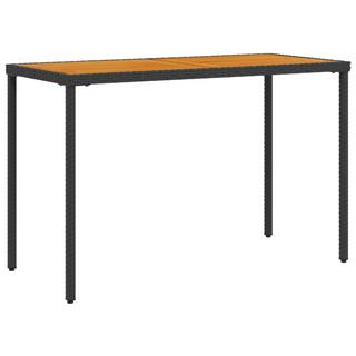 VidaXL Table de jardin rotin synthétique  