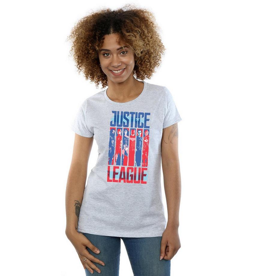 DC COMICS Justice League Bedrucktes T-Shirt  