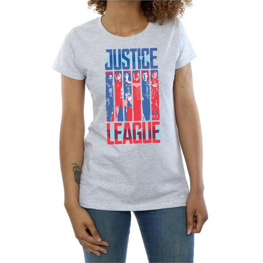 DC COMICS Justice League Bedrucktes T-Shirt  