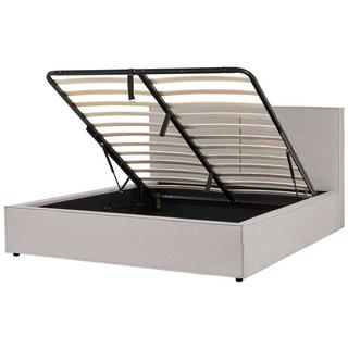 Beliani Lit ottoman en Tissu Moderne MOISSAC  