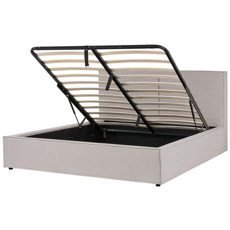 Beliani Letto contenitore en Tessuto Moderno MOISSAC  