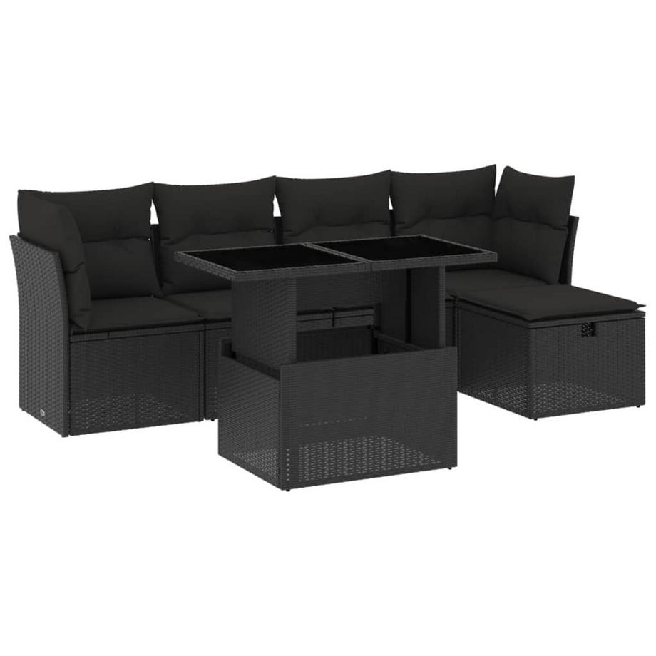 set divano da giardino Polirattan