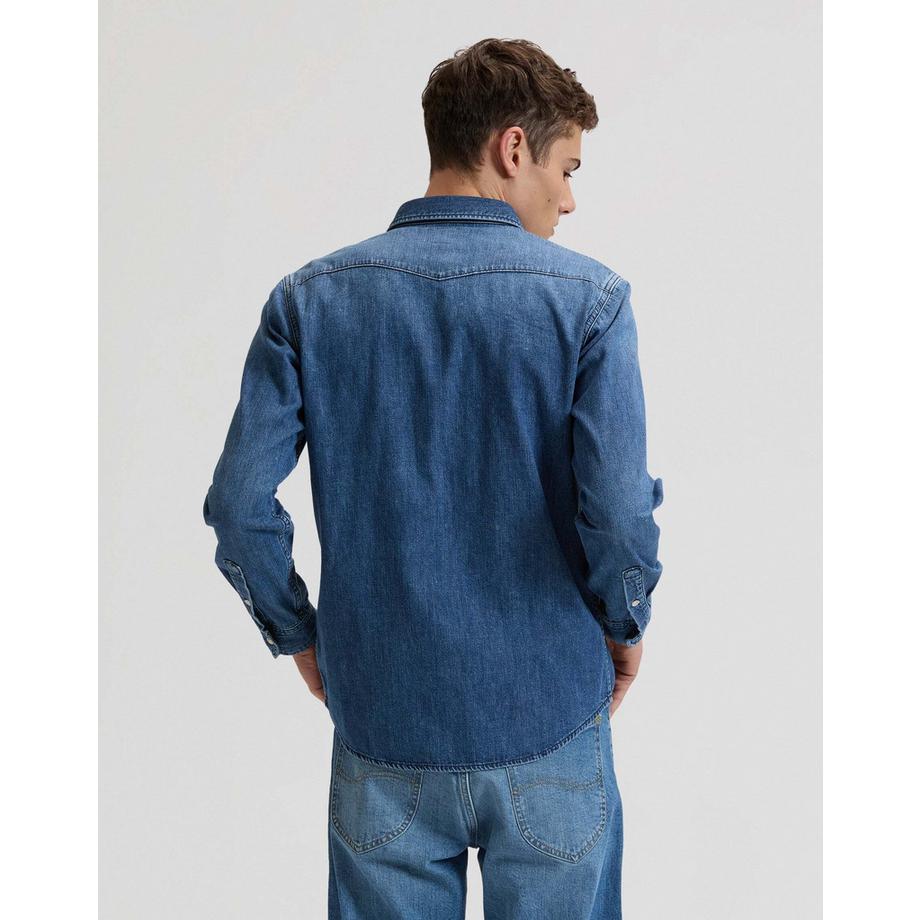 Lee Camicia in denim Western Regular Fit  