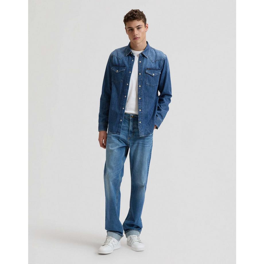 Lee Camicia in denim Western Regular Fit  