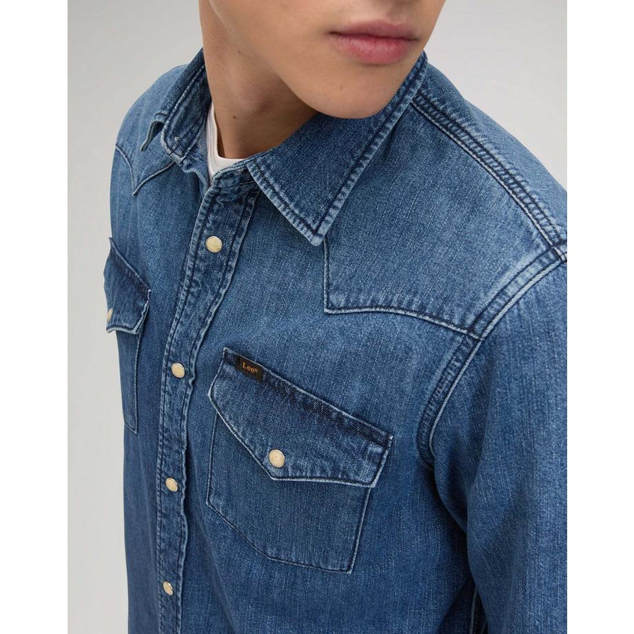 Lee Camicia in denim Western Regular Fit  