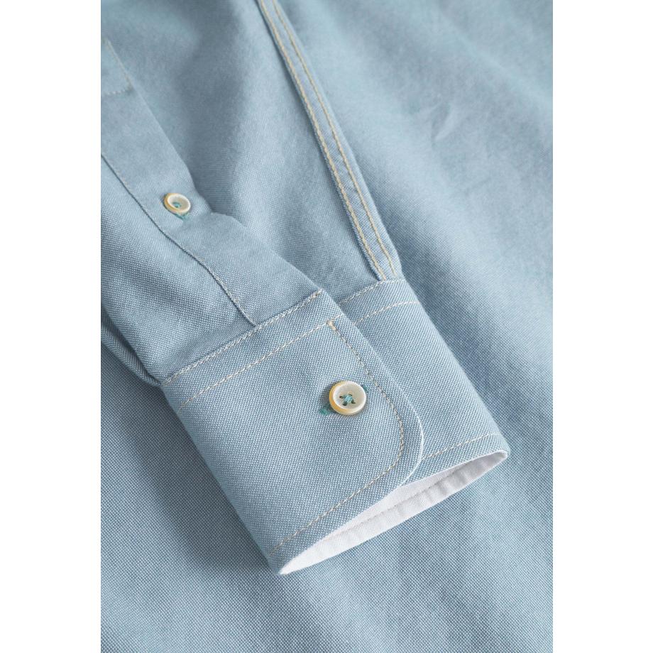 Colours & Sons Camicia Soft Oxford a Maniche Lunghe  