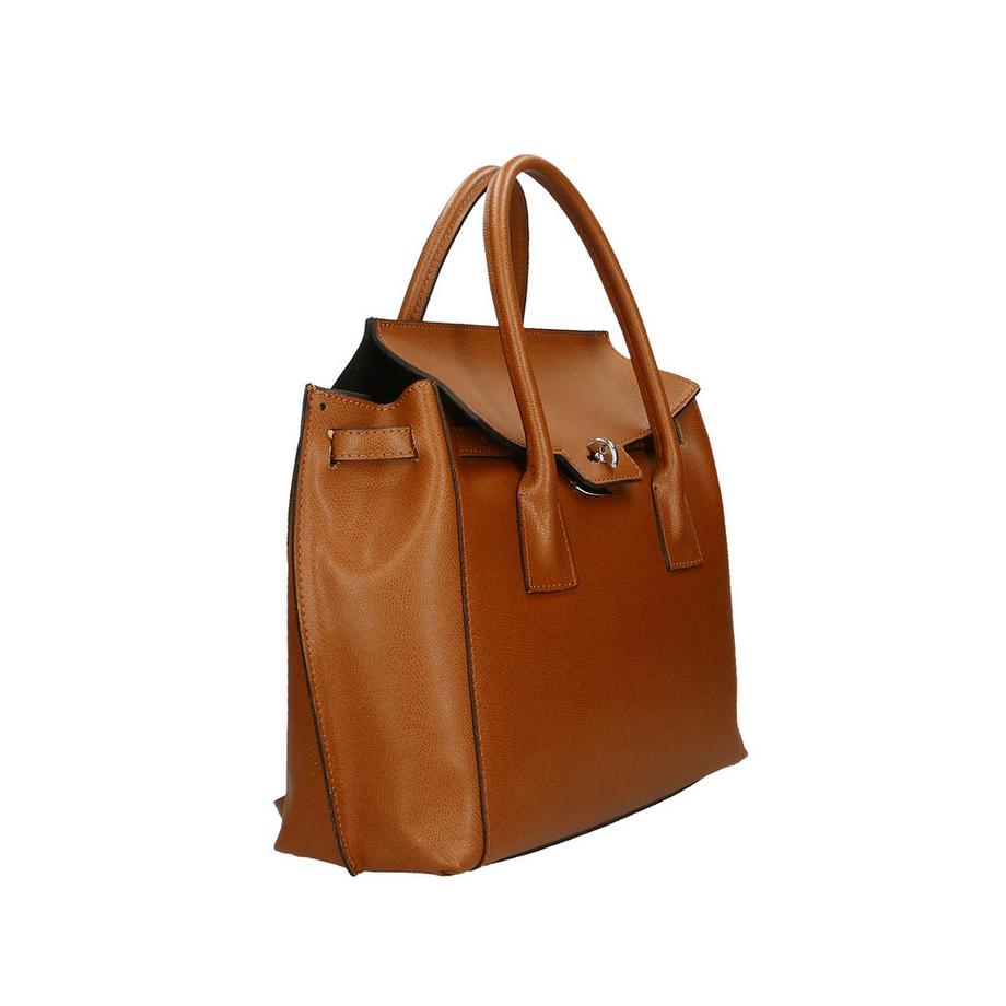 Gave Lux Lederhandtasche mit Bügelverschluss  