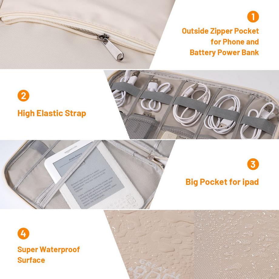 Only-bags.store  Kabelorganisator Reisekabeltasche Elektronikzubehör Organisationstasche Universaltasche 