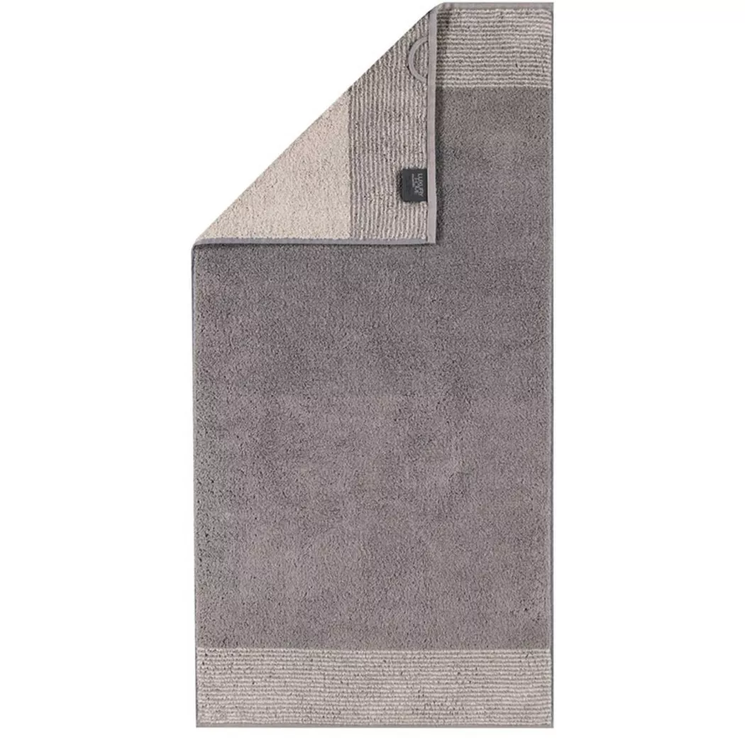 Two-Tone Handtuch 50 x 100 cm graphitfarbig