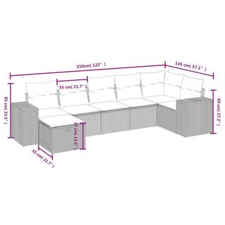 VidaXL Garten sofagarnitur poly-rattan  