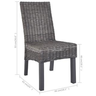 VidaXL Esszimmerstuhl rattan  