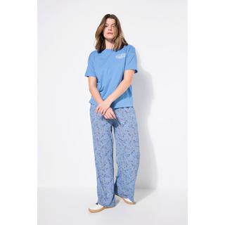 Studio Untold Pantalon à enfiler Wide Legs Imprimé Cachemire  