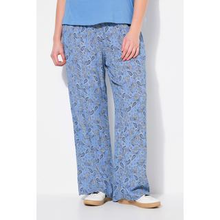 Studio Untold Pantalon à enfiler Wide Legs Imprimé Cachemire  