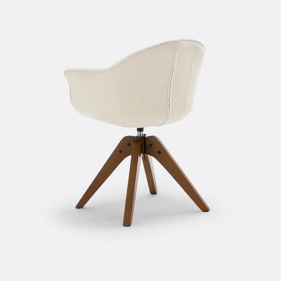 La Redoute Intérieurs Drehbarer Bürostuhl aus Bouclé  