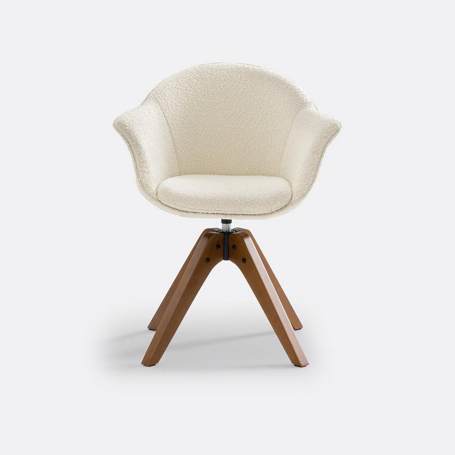 La Redoute Intérieurs Drehbarer Bürostuhl aus Bouclé  