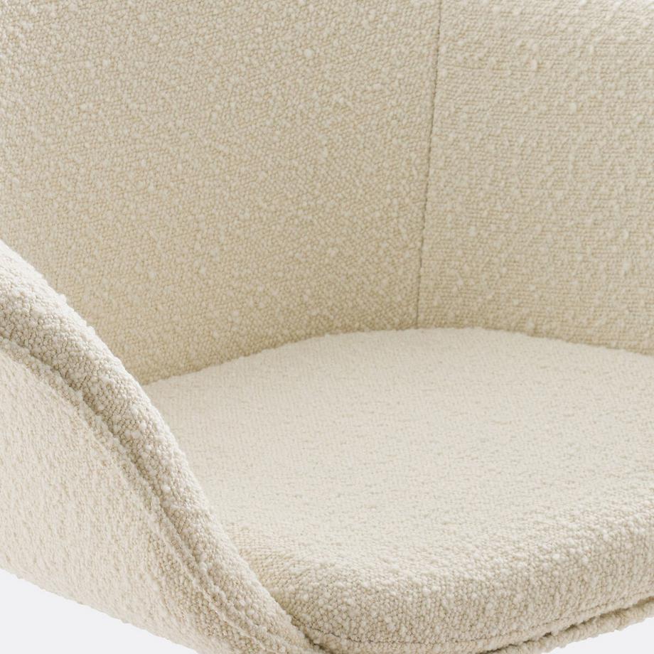 La Redoute Intérieurs Drehbarer Bürostuhl aus Bouclé  