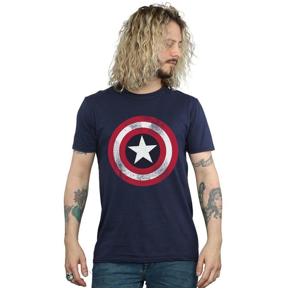 MARVEL Captain America Distressed Shield T-Shirt  