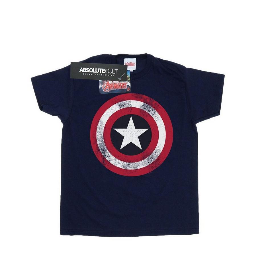 MARVEL Captain America Distressed Shield T-Shirt  
