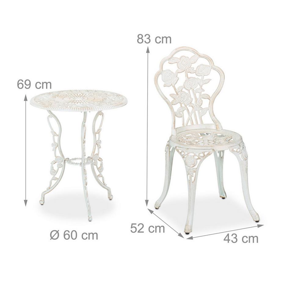 Northix Ensemble table et chaises de jardin  