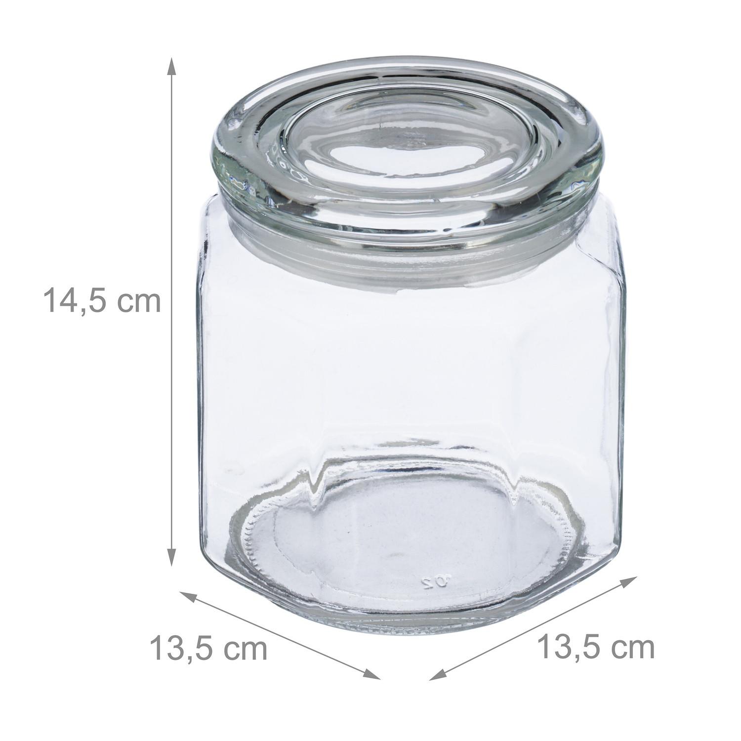 B2X set di 6 barattoli conservazione con coperchio  