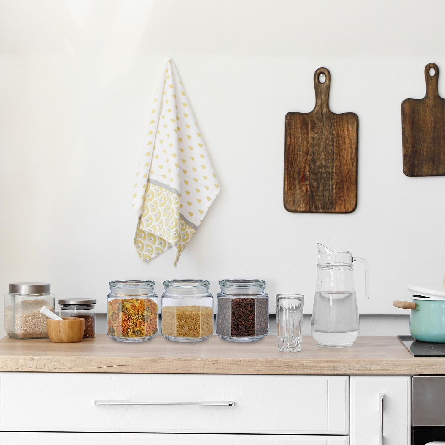 B2X set di 6 barattoli conservazione con coperchio  