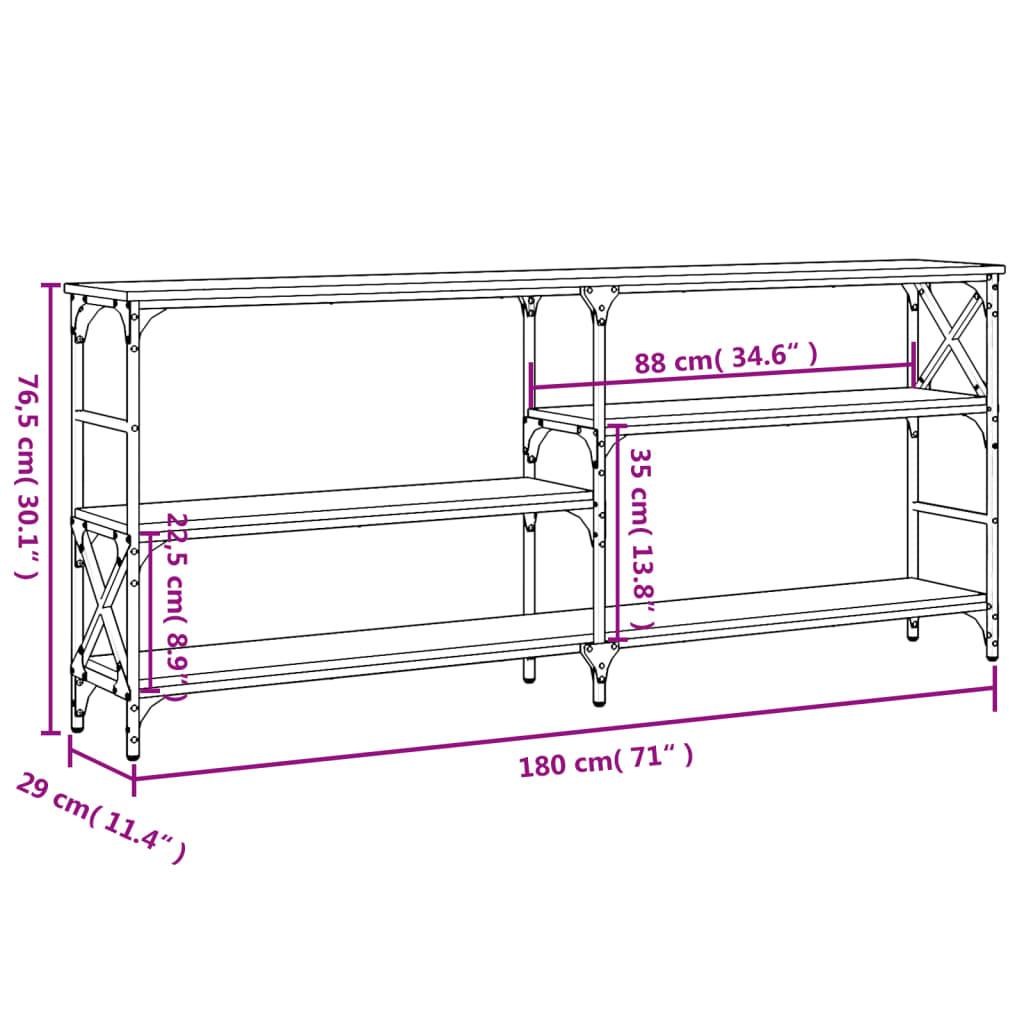 VidaXL Table console bois d'ingénierie  